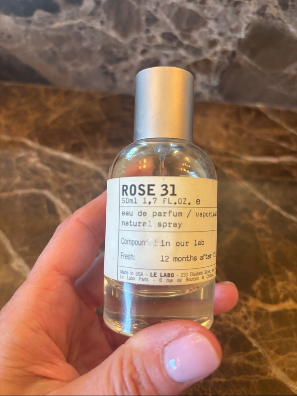 Le Labo Rose 31 Fragrance Bottle - Clear & Silver